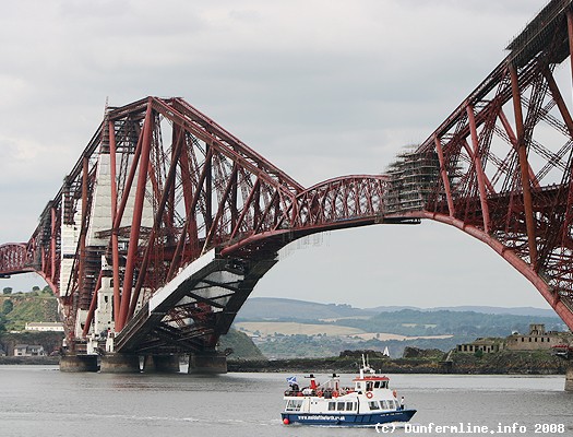 Maid of the Forth under the Rail Bridge